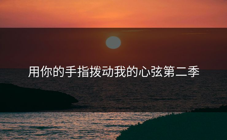 用你的手指拨动我的心弦第二季