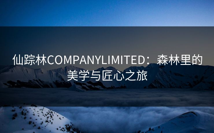 仙踪林COMPANYLIMITED：森林里的美学与匠心之旅